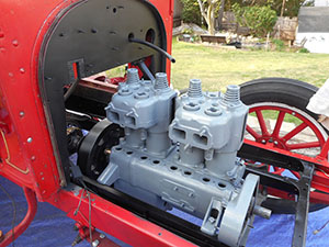 reo engine compartment painted